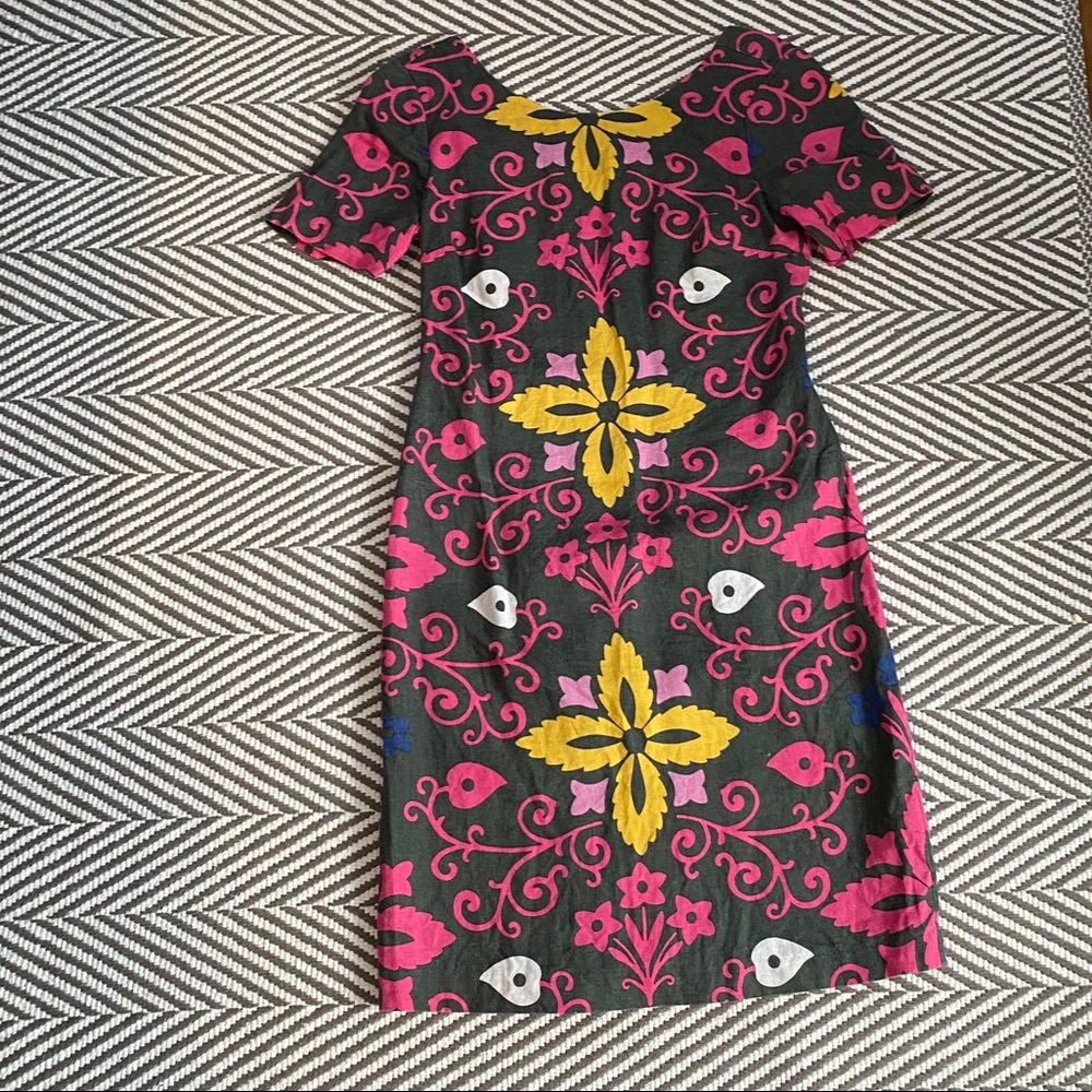 Boden linen print dress